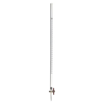 Burette en plastique avec robinet en PTFE - Labbox