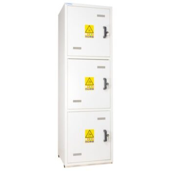 Armoire de sécurité - multirisques haute 3 portes 3 compartiments, Trionyx – Image 3