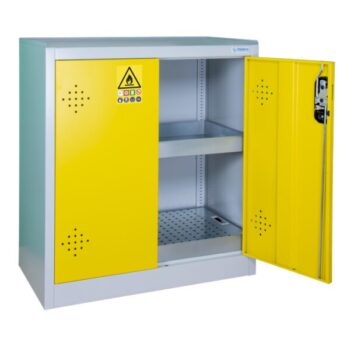 Armoire de sécurité comptoir 2 portes jaunes, Trionyx – Image 8