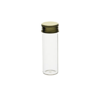 Flacon en verre avec bouchon aluminium - Labbox