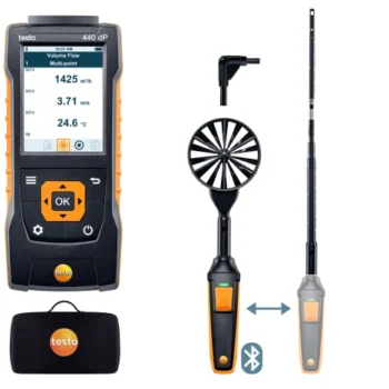 testo 440 delta P Kit combiné 1 avec Bluetooth® pour l'écoulement