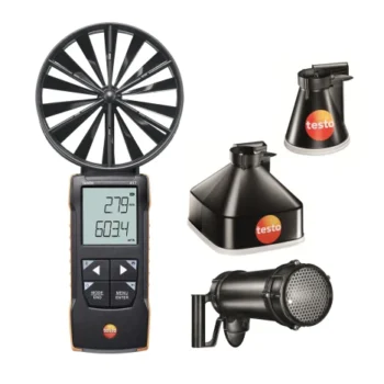 testo 417 kit 2 - Anémomètre à hélice avec cônes de mesure et redresseur de débit