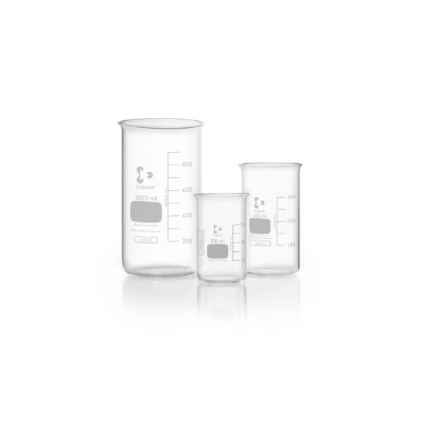 Bécher DURAN® forme haute sans bec verseur 250 ml