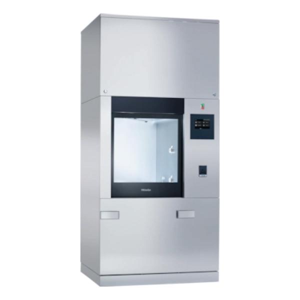 Laveur de laboratoire, chauffage vapeur/électrique - une porte, avec réservoir de recyclage