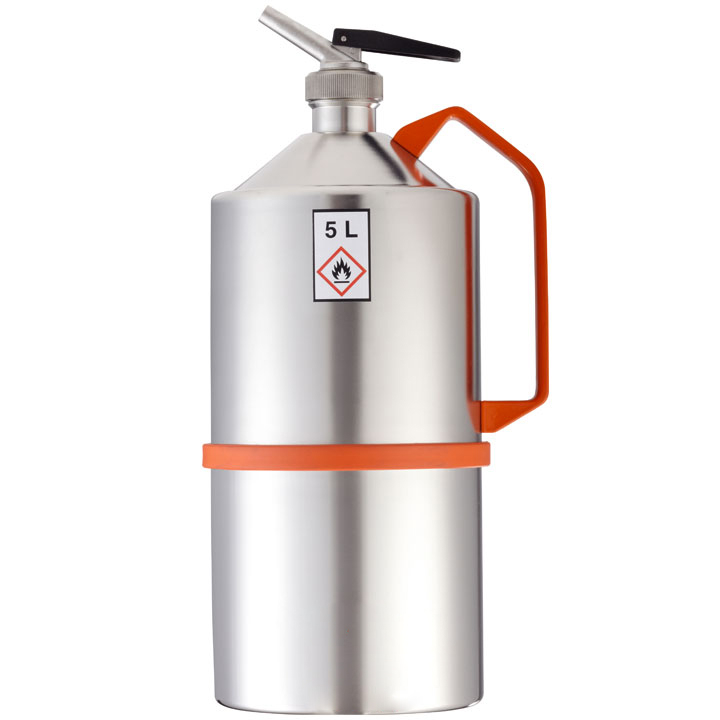 Bidon de sécurité en inox 5L avec bec doseur de précision 1¼ - Trionyx
