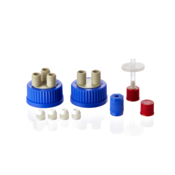 Kit d'égalisation de pression DURAN® GL 14, pour bouchon à vis GL 45 à 2 ou 3 ports, avec filtre à membrane de 0,2 µm