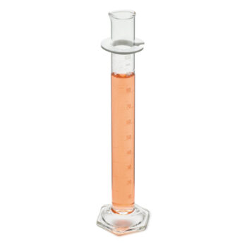 Cylindre, gradué, 25 mL +/- 3 mL, divisions de 0,5 mL (graduations blanches) - Hach
