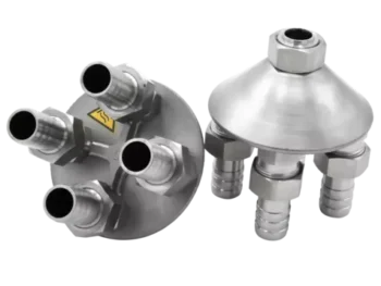 Répartiteur en 4 (2 pièces) G3/4" pour tuyaux 3/4" - Julabo